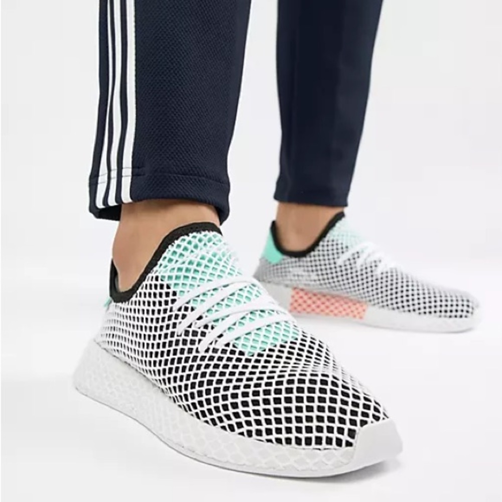 Adidas Deerupt Black Easy Green